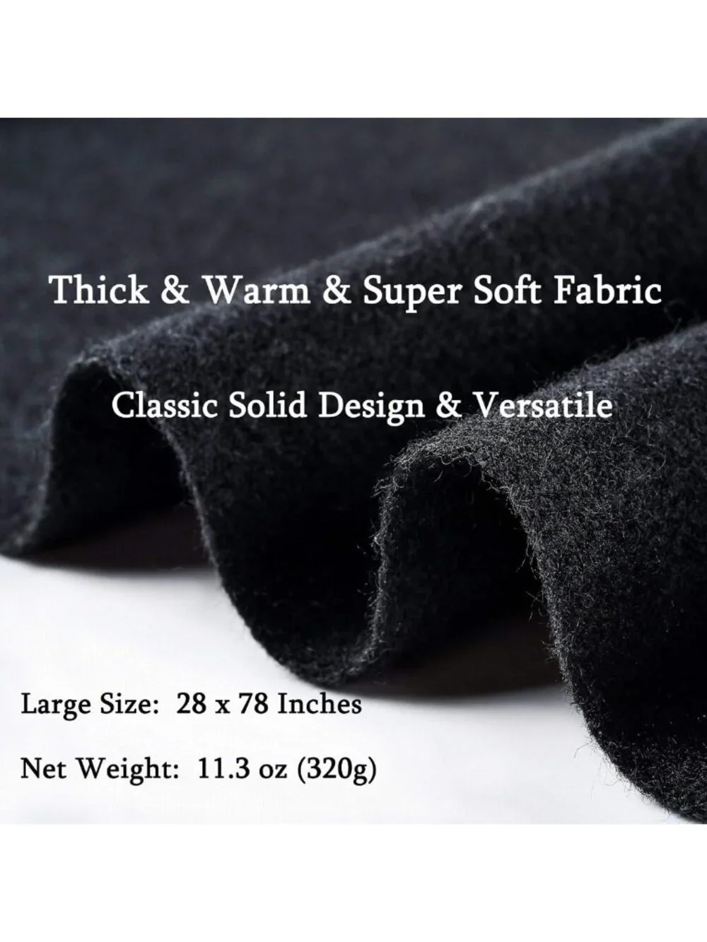 Super Soft Wool Pashmina Scarf Shawl - Warm Wrap for Women, Evening & Travel